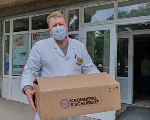 Завод «Кромберг енд Шуберт» забезпечує харчуванням медпрацівників Житомирської районної лікарні