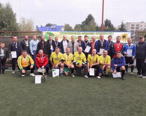 Проведено змагання з футзалу в залік обласних спортивних ігор Житомирщини серед ветеранів