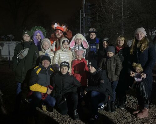 300 дітей Житомирського району відвідали новорічну локацію «Залізний Миколай» у Києві