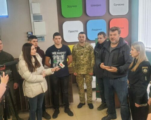 Віталій Бунечко відвідав ЦНАП у Житомирі, де проходить набір добровольців до «Гвардії Наступу»